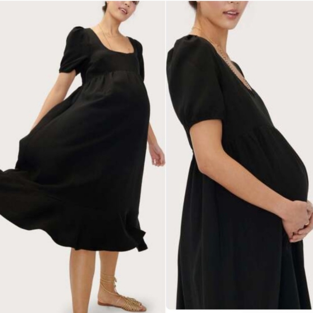 Hatch Black Midi Dress - Picture 2 of 11